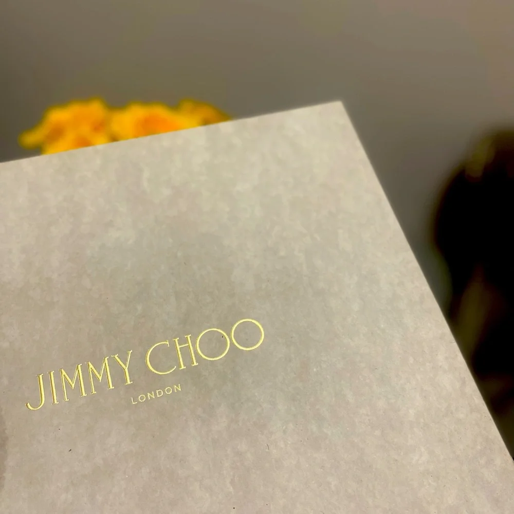 JIMMY CHOO Aimee Blush Croc embossed leather wedge heel - Picture 1 of 10